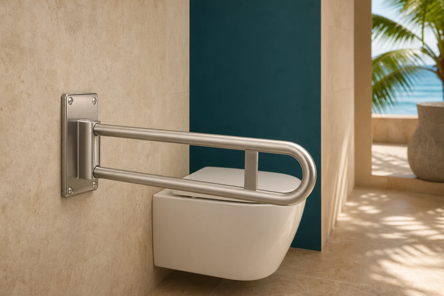 Appui relevable INFINEA Access Lift en inox marin