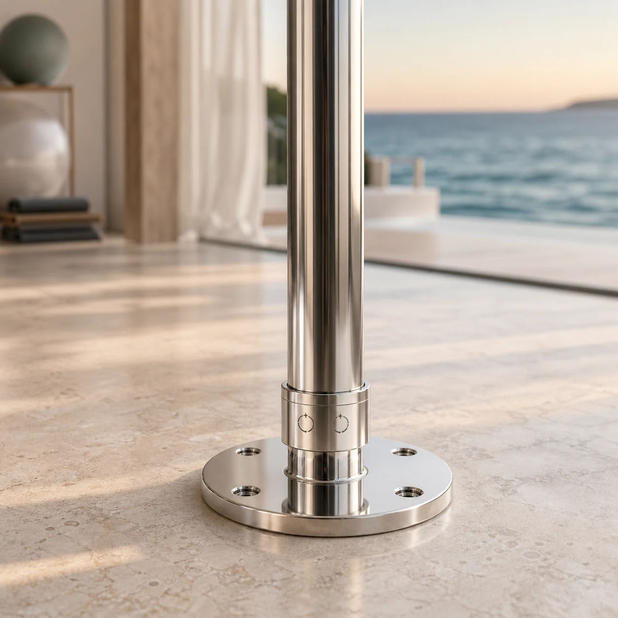 Détail conceptuel de la platine et du sélecteur INFINEA Marine 45