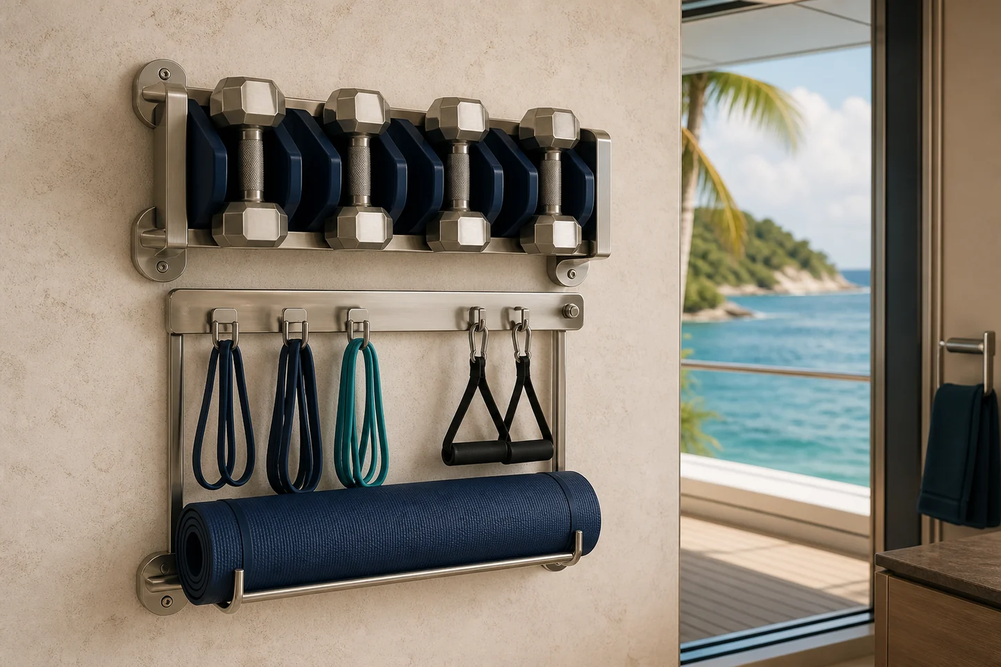 Rangement sécurisé INFINEA Marine Store pour accessoires de fitness